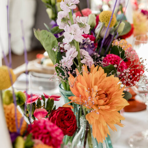 Florale Tischdeko für Events gestaltet von Blumen Mitzi Wien